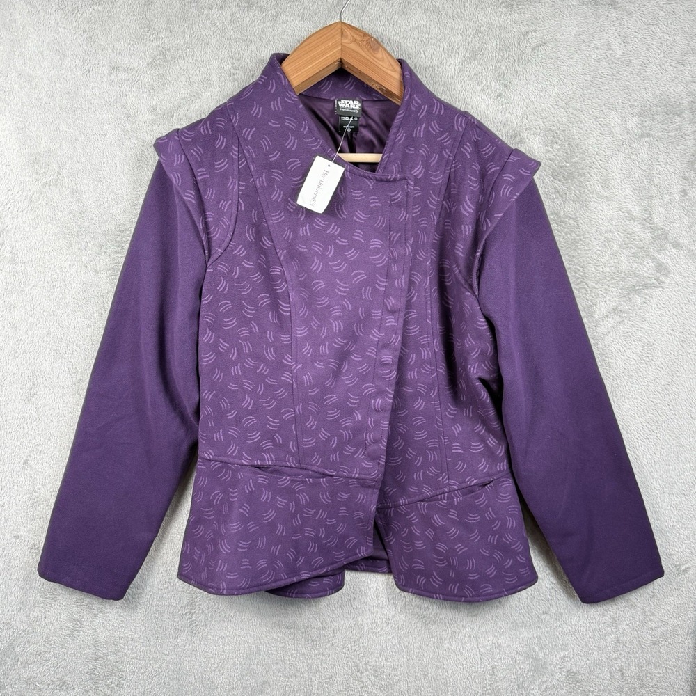 Star Wars Padme Amidala Blazer Women 2X Purple Disney The Clone Wars Costume NWT